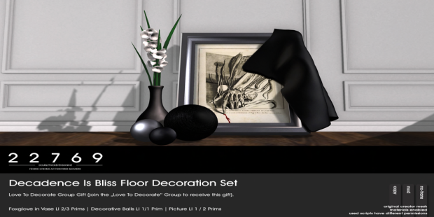 22769 ~ [bauwerk] LTD Group Gift_ DIB Floor Decoration